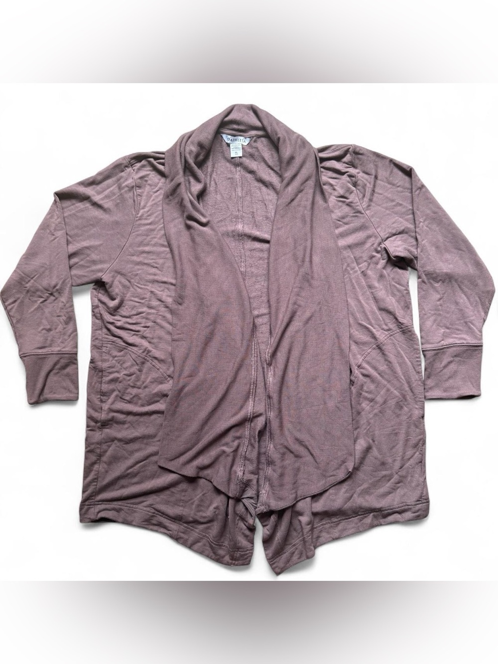 Athleta Pranayama Restore Wrap Cardigan Mauve Plum Super Soft Nirvana XL